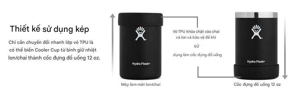 Ly nước giữ nhiệt 355ml Hydro Flask Slim Cooler Cup 12 OZ K12C