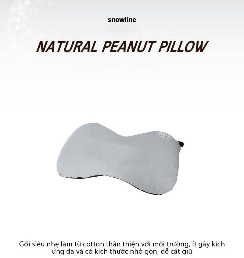 Gối bơm hơi Snowline Natural Peanut Pillot SN95ULA004