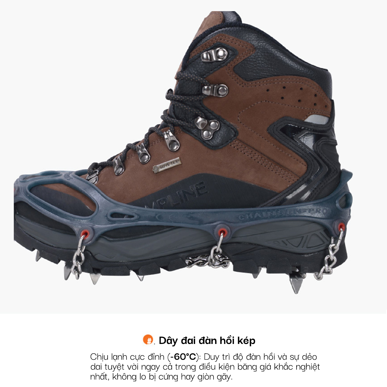 Đế đinh leo địa hình Snowline Chainsen Pro