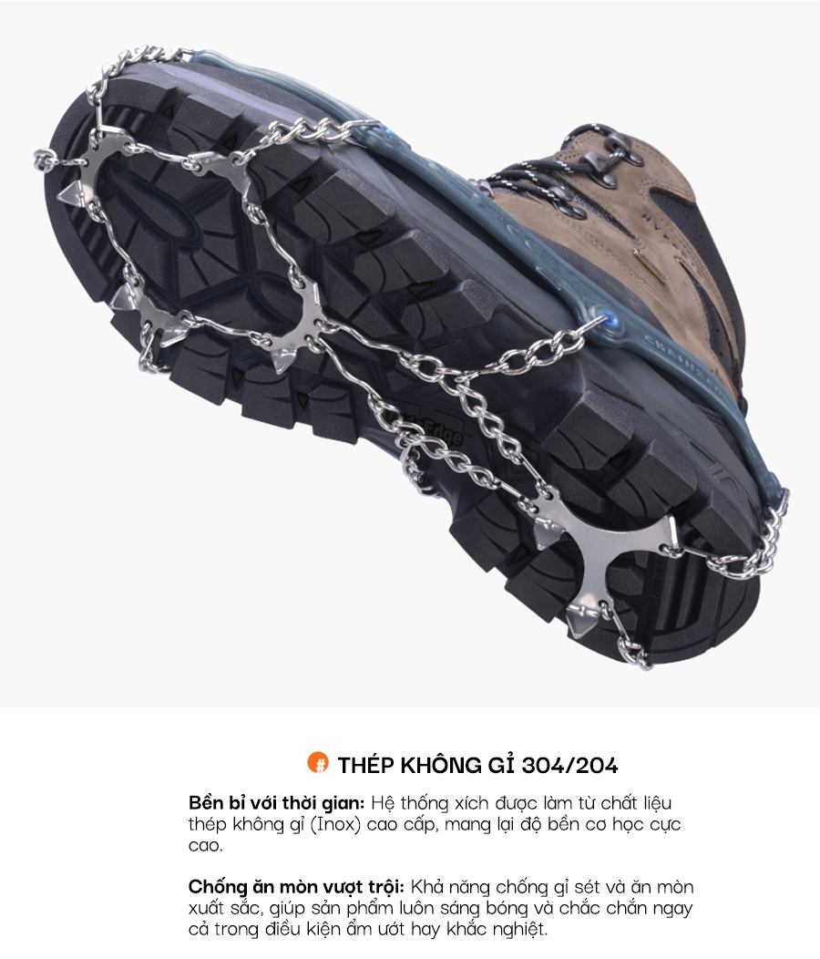 Đế đinh leo địa hình Snowline Chainsen Pro