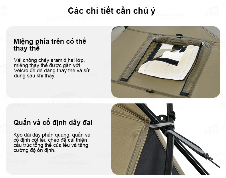 Lều 2 phòng siêu nhẹ Naturehike Ultralight 2 Room Tent CNK2450WS029