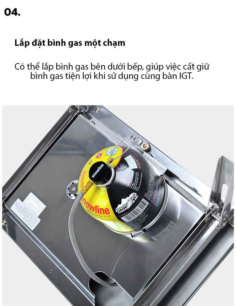 Bếp ga gấp gọn Snowline Plate Stove II SN75UGG006