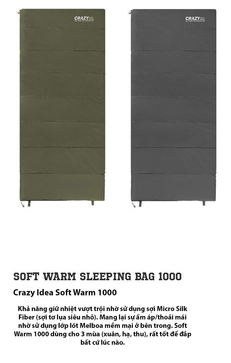 Túi ngủ Snowline Sleeping Soft Warm 1000 Crazy CRH5USB002