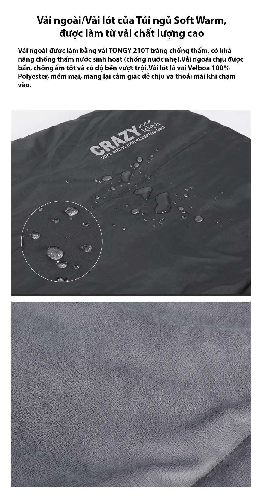 Túi ngủ Snowline Sleeping Soft Warm 1000 Crazy CRH5USB002