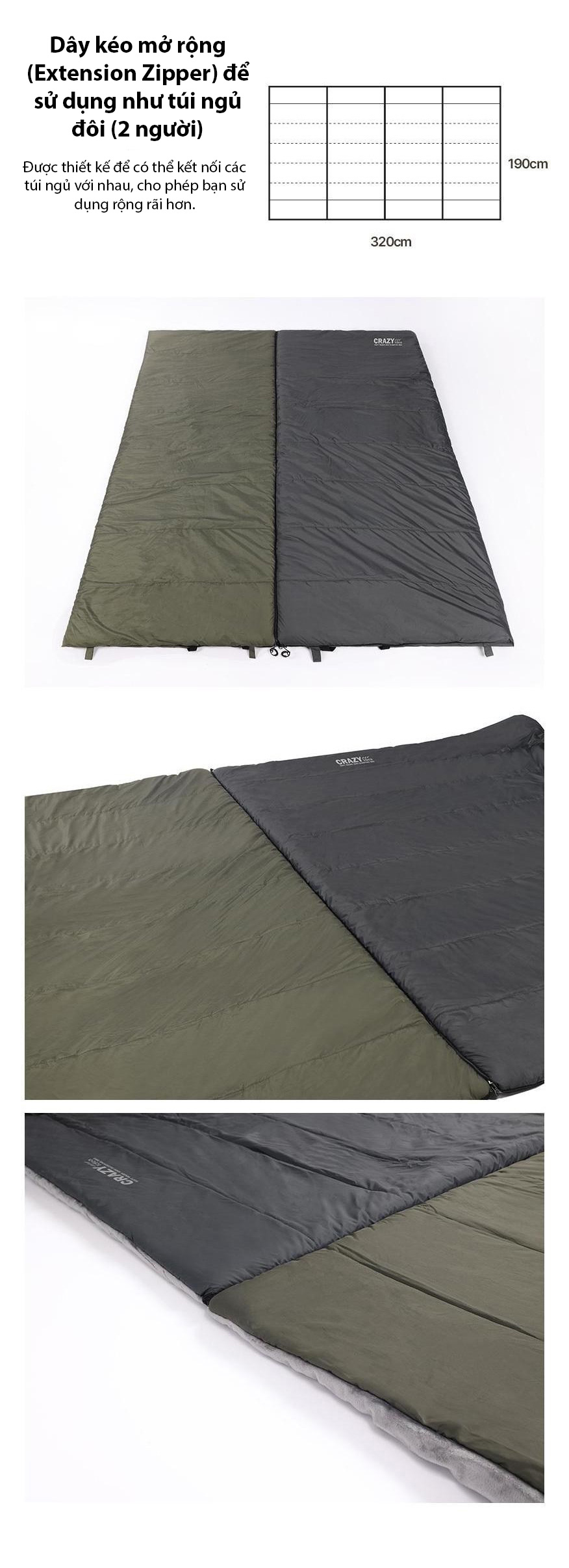 Túi ngủ Snowline Sleeping Soft Warm 1000 Crazy CRH5USB002