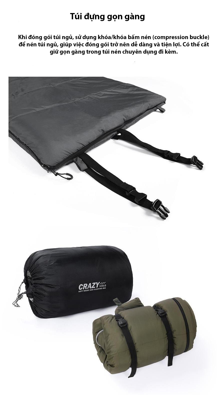 Túi ngủ Snowline Sleeping Soft Warm 1000 Crazy CRH5USB002