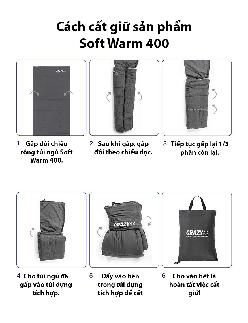 Túi ngủ Snowline Soft Warm 400 Crazy CRH5USB001