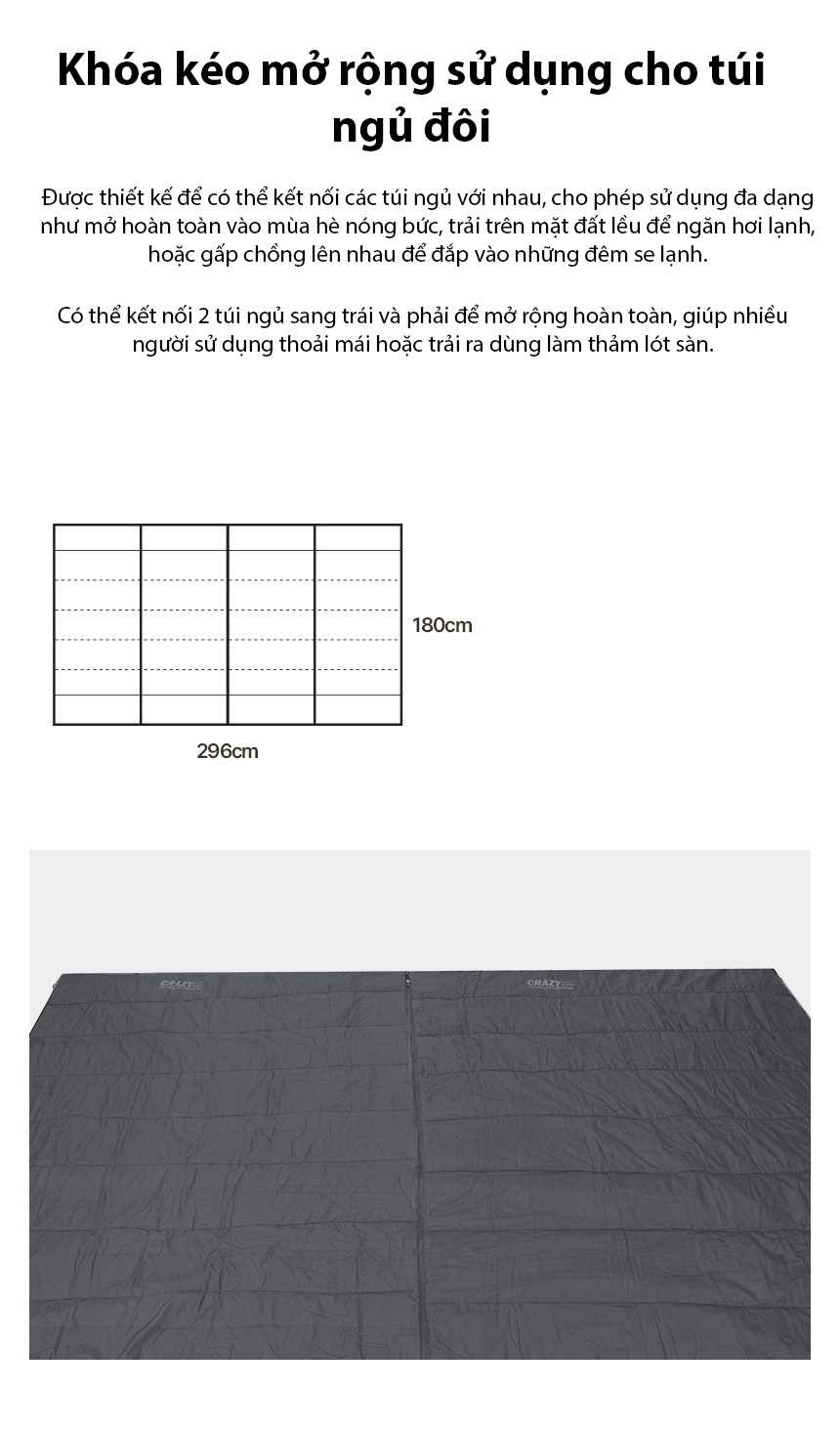 Túi ngủ Snowline Sleeping Soft Warm 400 Crazy CRH5USB001