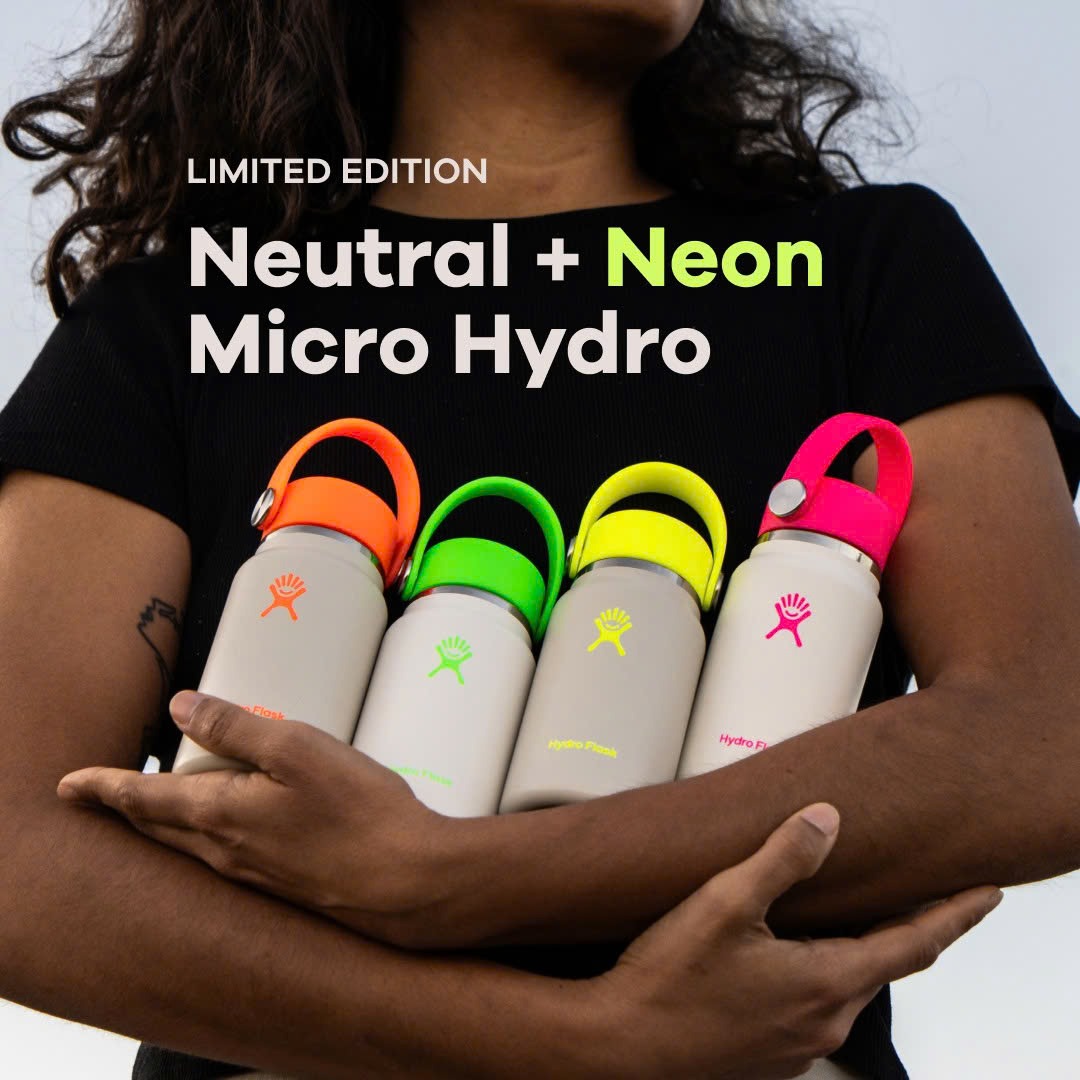 Bình nước giữ nhiệt 200ml Hydro Flask Micro Hydro Mini Bottle Neon  6.7 OZ LE-TNY200