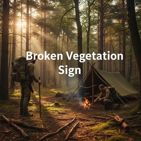 Dấu cỏ cây gãy (Broken Vegetation Sign) là gì?