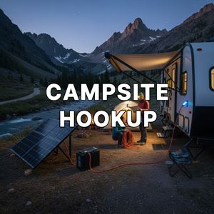 Điểm cắm điện/nước RV (Campsite Hookup) là gì?