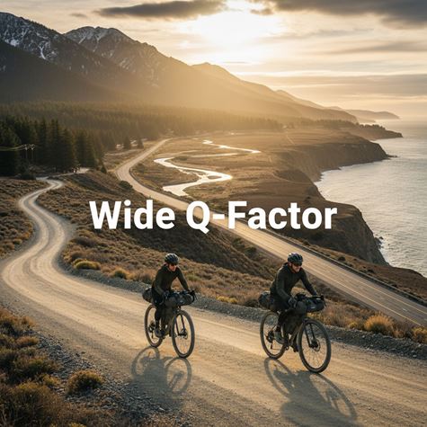 Khoảng cách bàn đạp rộng (Wide Q-Factor) là gì?
