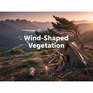 Cây bị gió định hình (Wind-Shaped Vegetation) là gì?