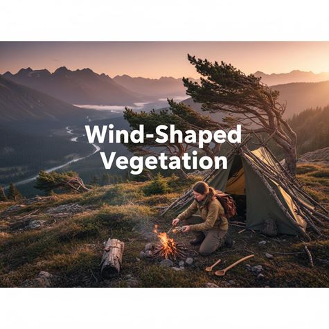 Cây bị gió định hình (Wind-Shaped Vegetation) là gì?