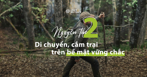 [Leave No Trace] Nguyên tắc 2: Di chuyển, cắm trại trên bề mặt vững chắc