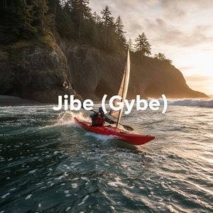 Quay khi thuyền xuôi gió (jibe) (Jibe (Gybe)) là gì?