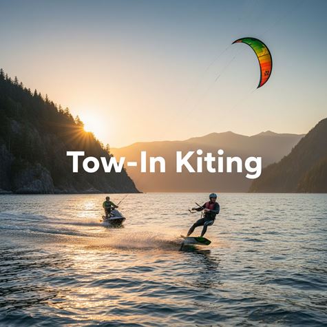 Kitesurf kéo tàu (tow-in) (Tow-In Kiting) là gì?