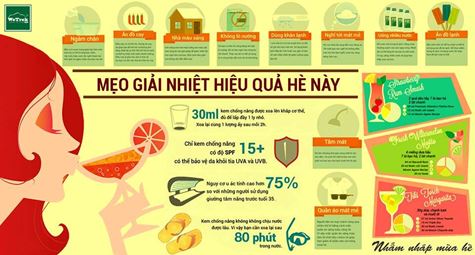 [Infographic] Mẹo giải nhiệt hiệu quả hè này