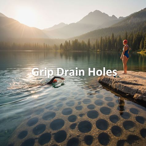 Lỗ thoát nước đế giày (Grip Drain Holes) là gì?