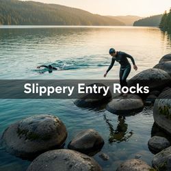 Đá trơn khi xuống nước (Slippery Entry Rocks) là gì?