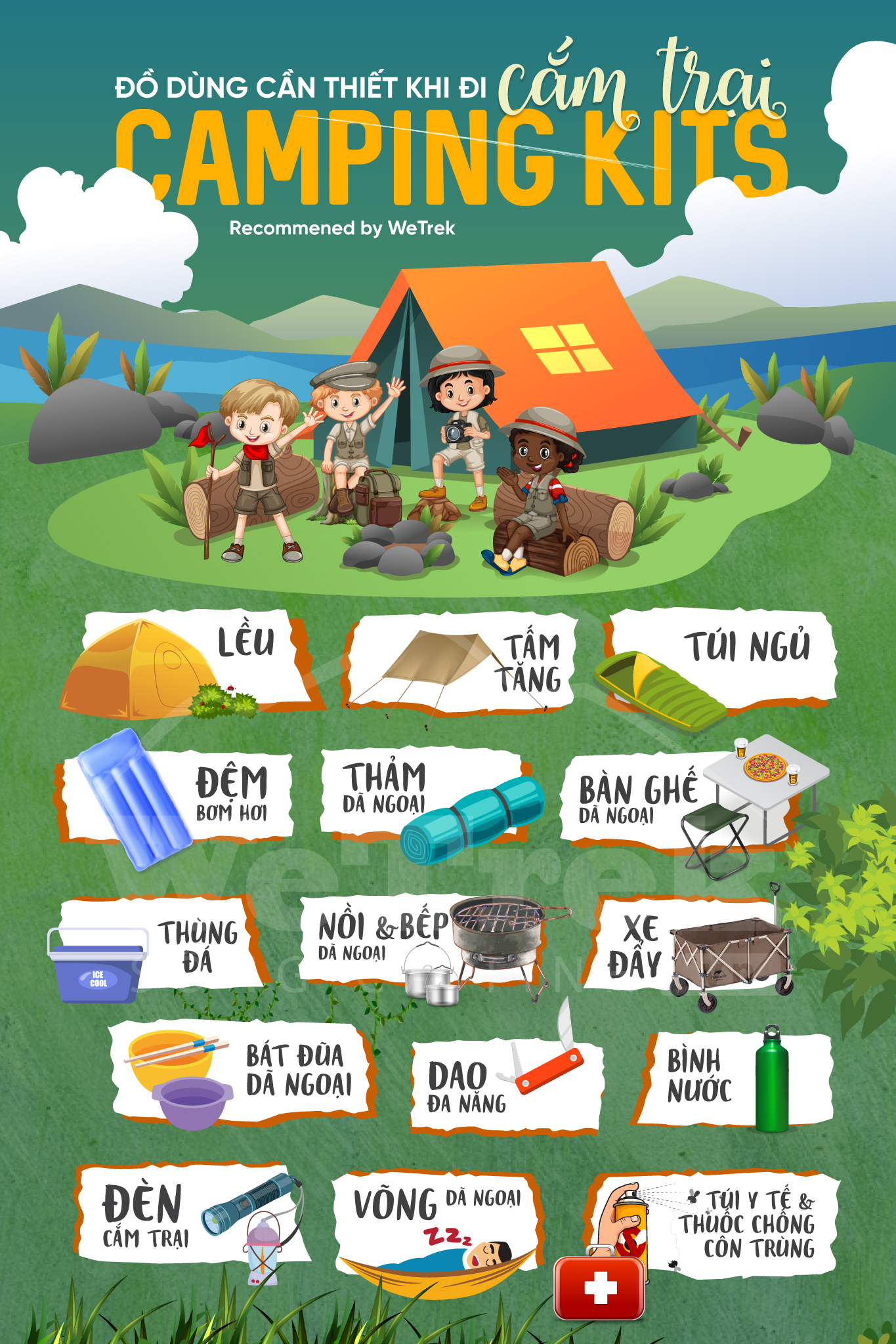 Camping Kit Là Gì? 9 Nhóm Đồ Cắm Trại Bắt Buộc 2026 | WeTrekology