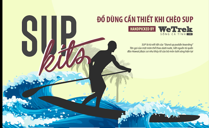 [Infographic] SUP KIT đồ dùng cần thiết khi chèo SUP