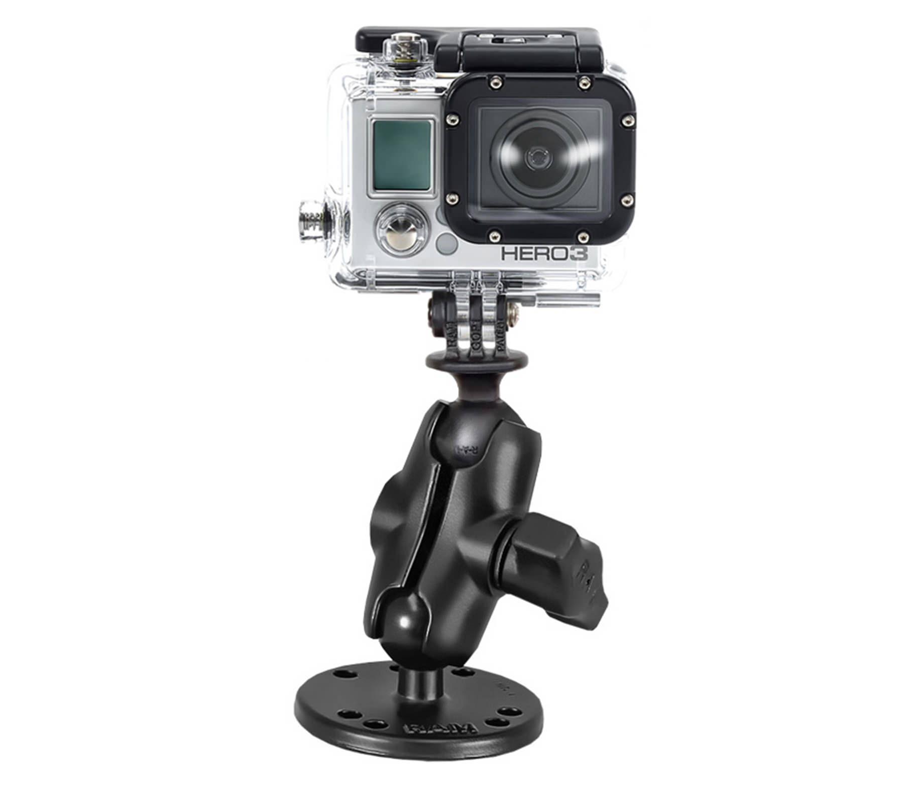 Đế tròn ngắn máy quay GoPro RAM Short Flat Surface Mount RAM-B-138-A-GOP1 - 7193