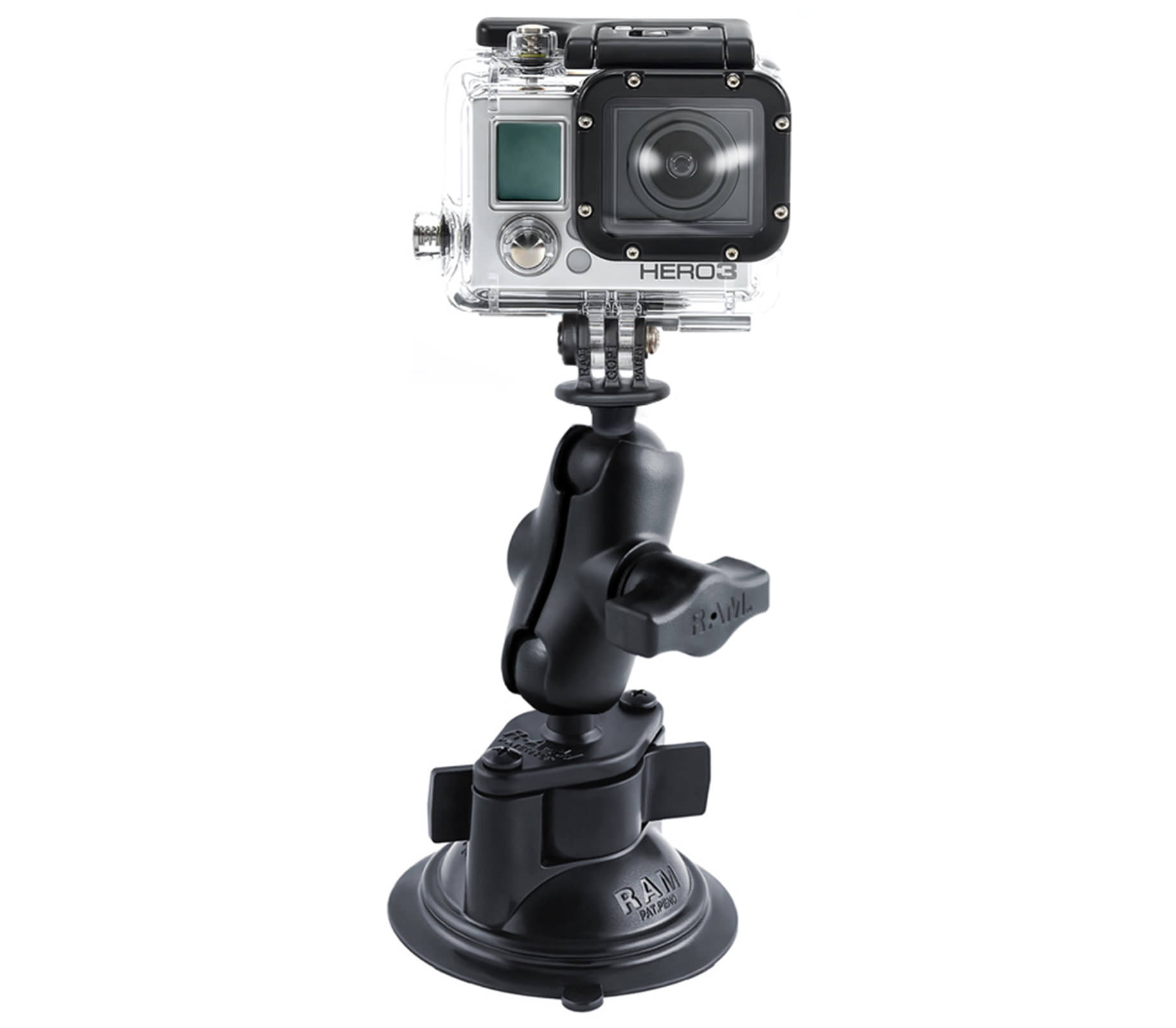 Đế hút chân không máy quay GoPro RAM Short Twist Lock Suction Cup Mount RAM-B-166-A-GOP1 - 7196