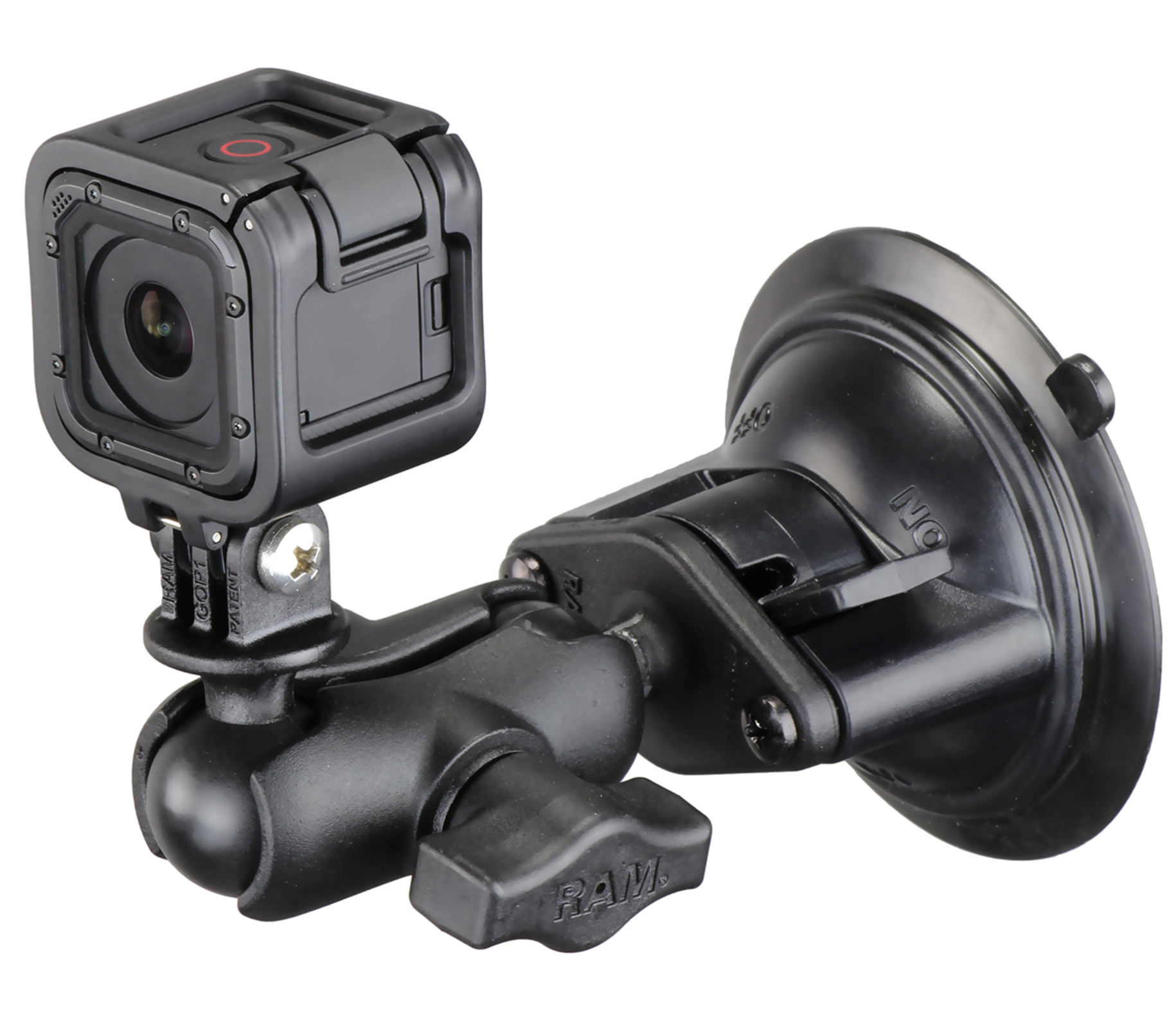 Đế hút chân không máy quay GoPro RAM Short Twist Lock Suction Cup Mount RAM-B-166-A-GOP1 - 7196