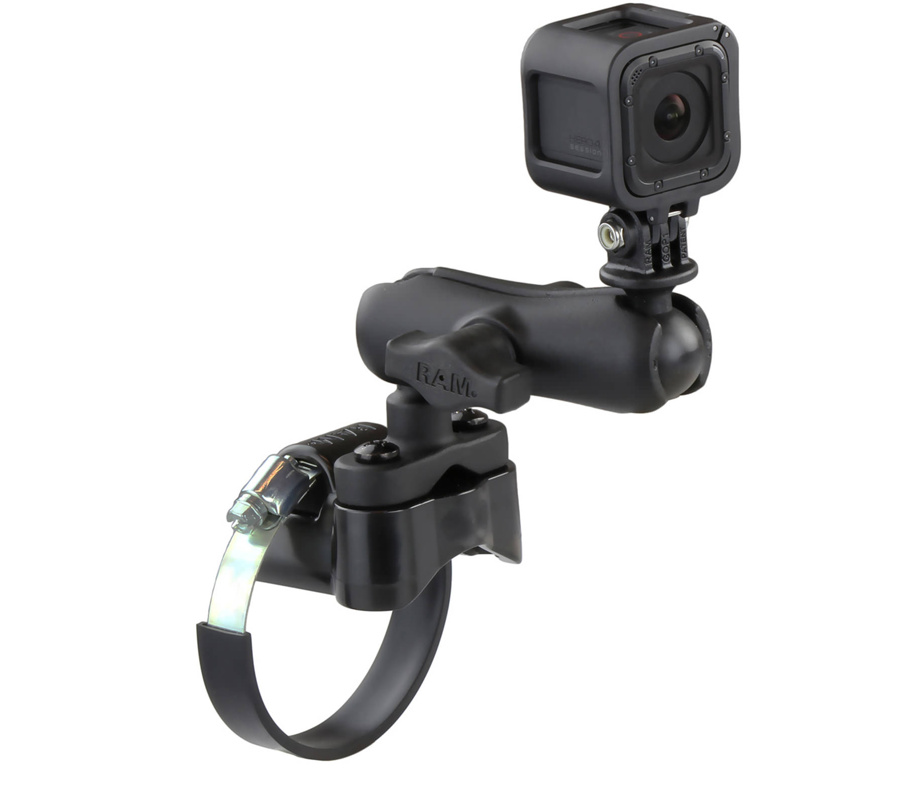 Giá gắn khung tròn máy quay GoPro RAM Strap Clamp Roll Bar Mount RAM-B-149Z-2-GOP1 - 7198