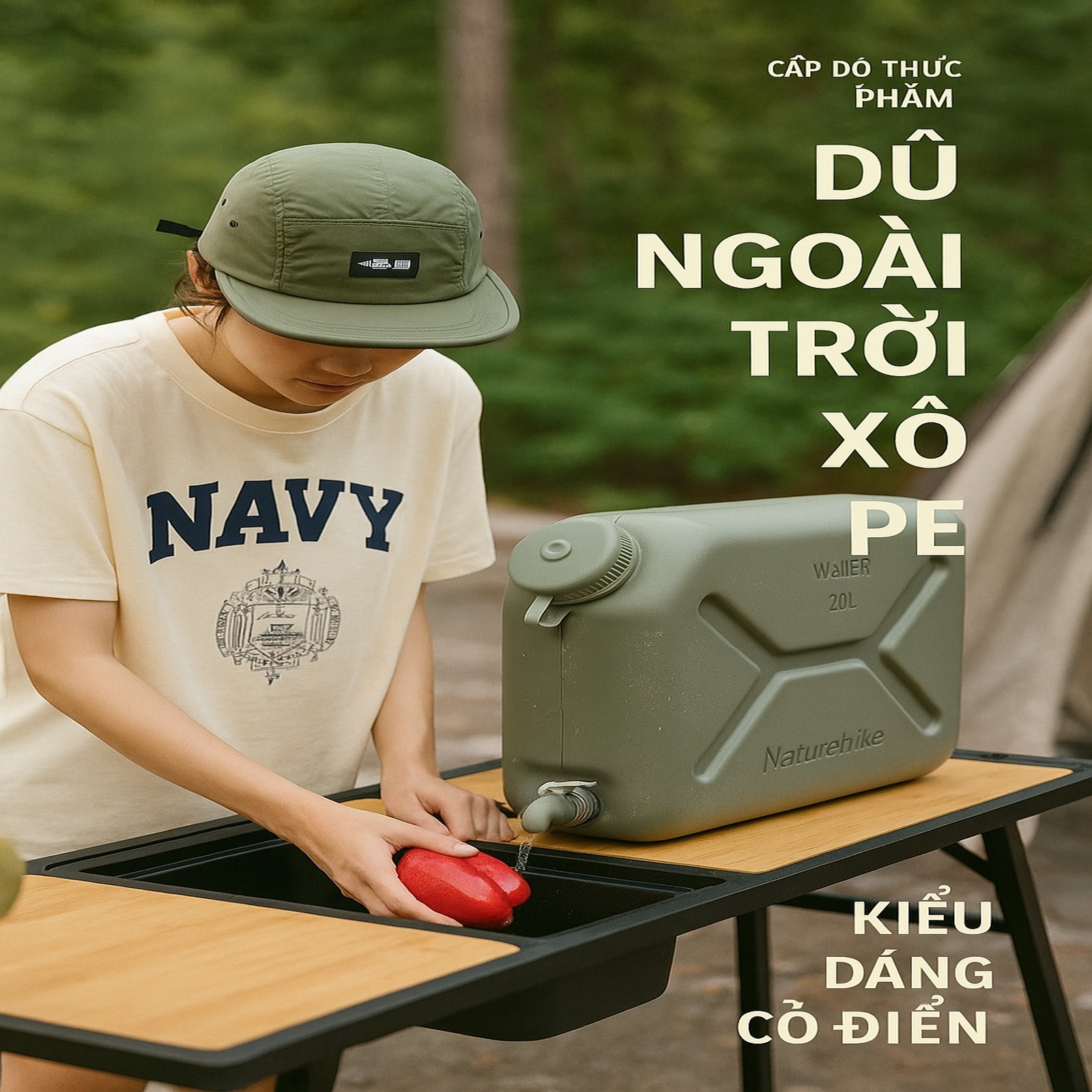 Can đựng nước cắm trại dã ngoại Naturehike CNH22CJ018