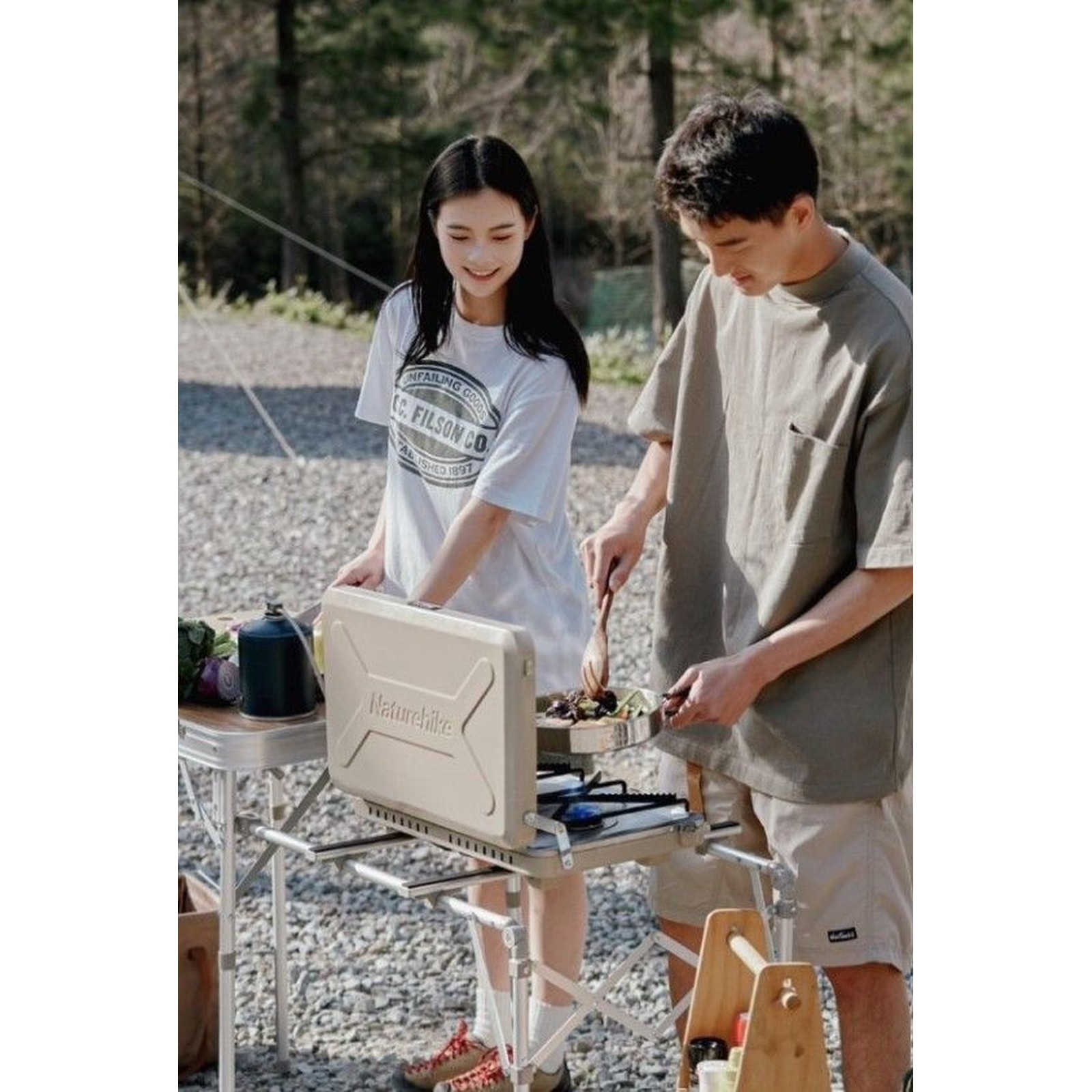 Bếp ga đôi gấp gọn Naturehike Double Gas Stove CNH22CJ046