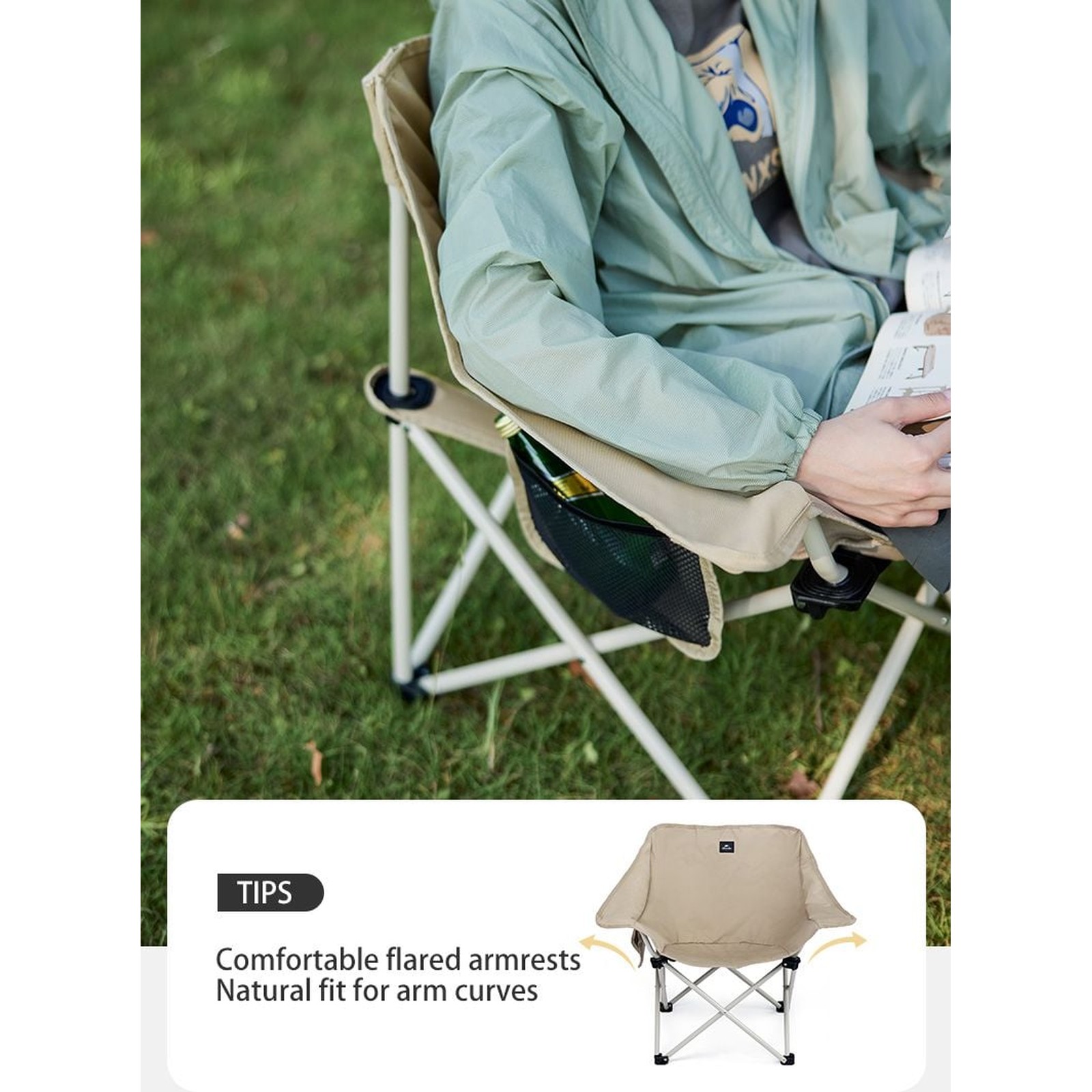 Ghế cắm trại gấp gọn Naturehike Folding Camping Chair CNH23JU13002
