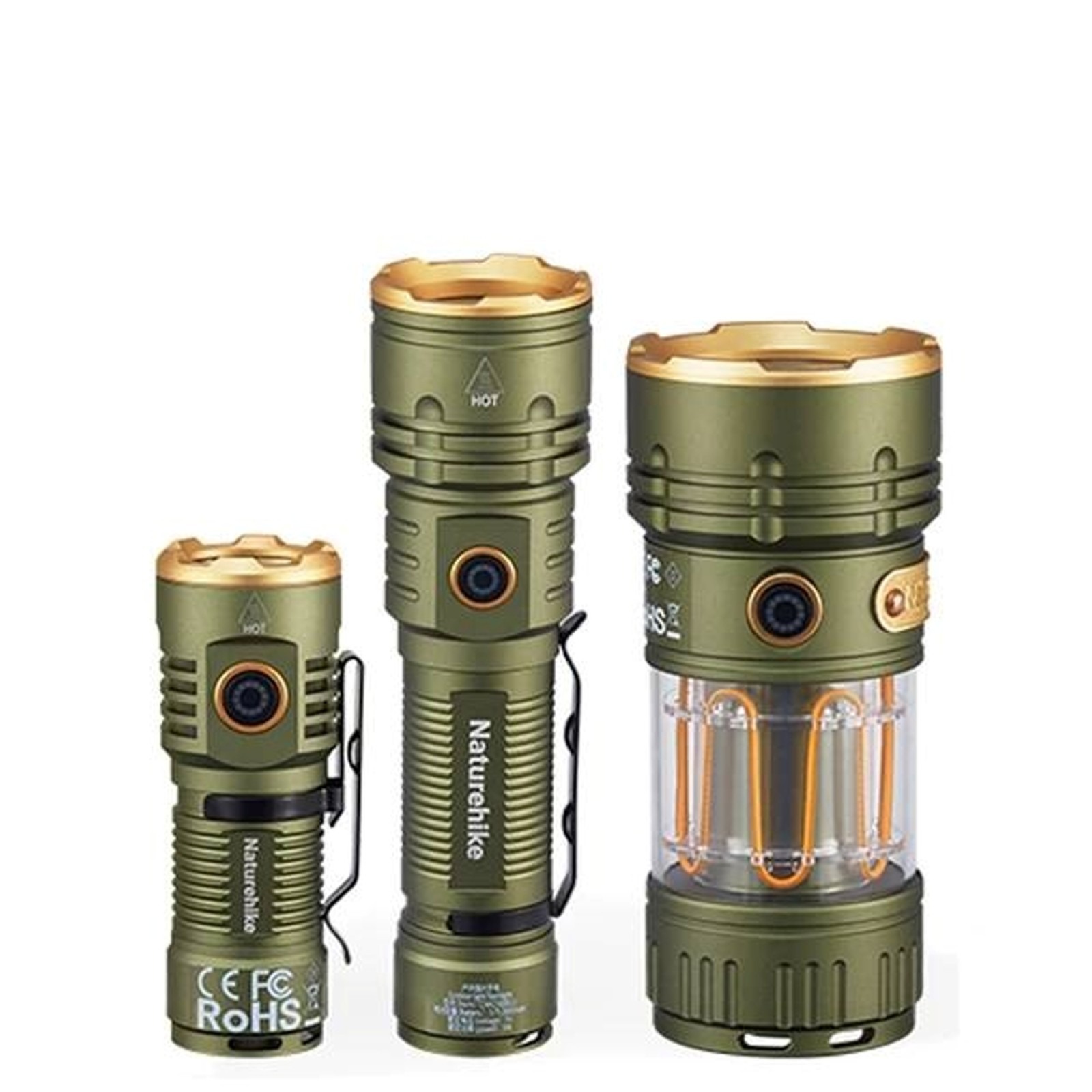 Đèn pin siêu sáng Naturehike Waterproof Flashlight CNK2300011