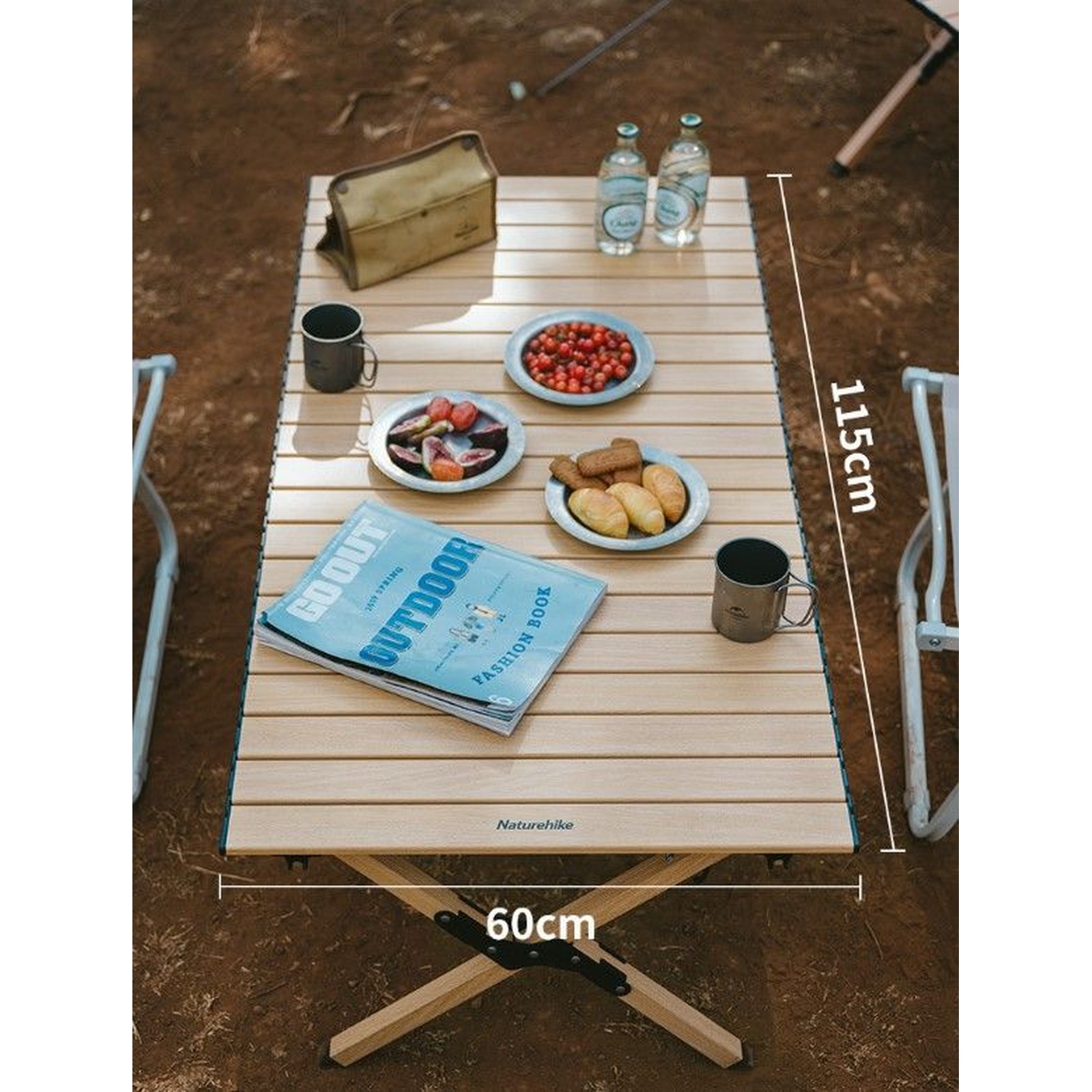 Bàn nhôm mặt cuộn siêu nhẹ Naturehike Roll-Top Aluminum Table CNK2300JU010