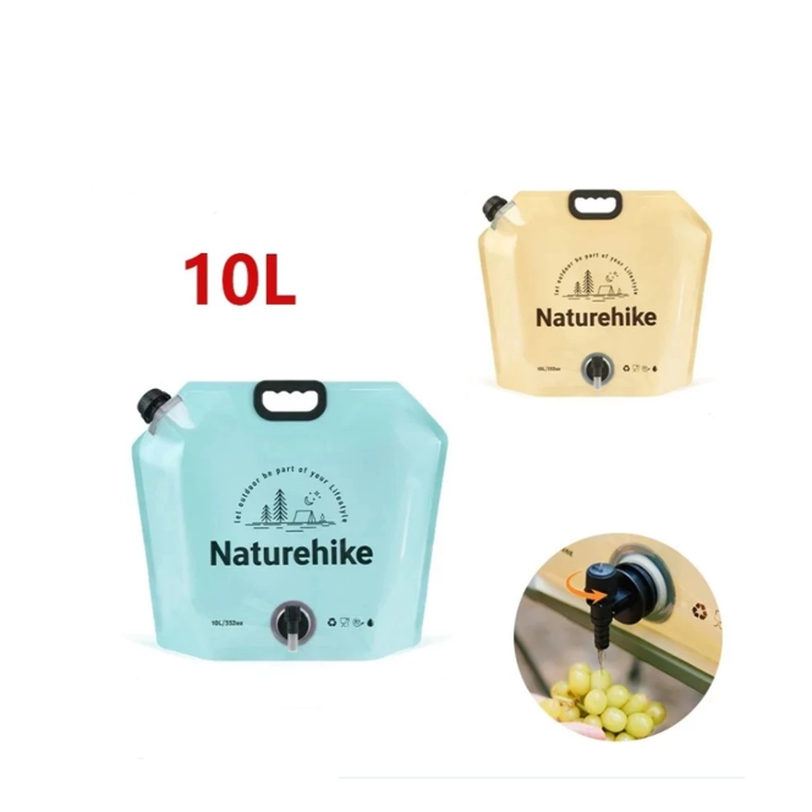 Túi đựng nước gấp gọn 10L Naturehike Foldable Water Bag 10L CNK2450CF027