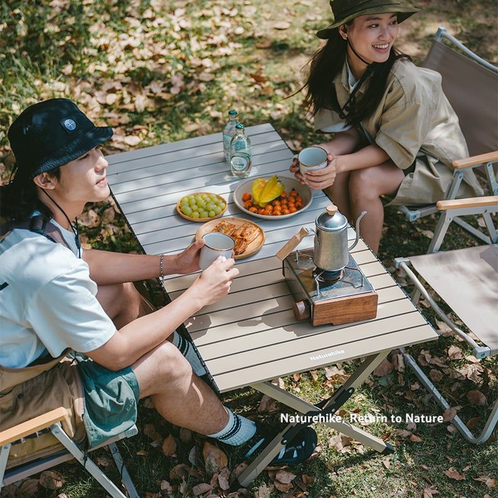 Bàn sắt mặt cuộn siêu gọn nhẹ Naturehike Roll-Top Steel Table CNK2550JJ018