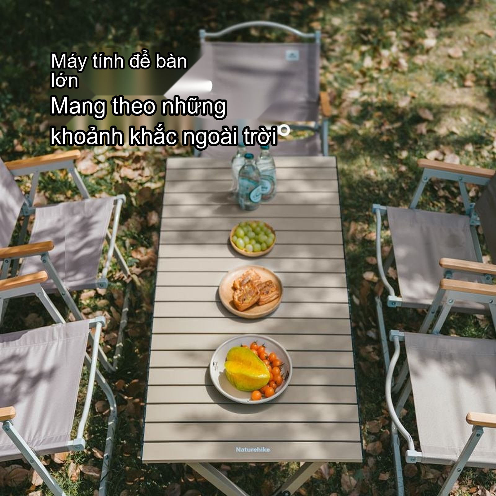 Bàn sắt mặt cuộn siêu gọn nhẹ Naturehike Roll-Top Steel Table CNK2550JJ018