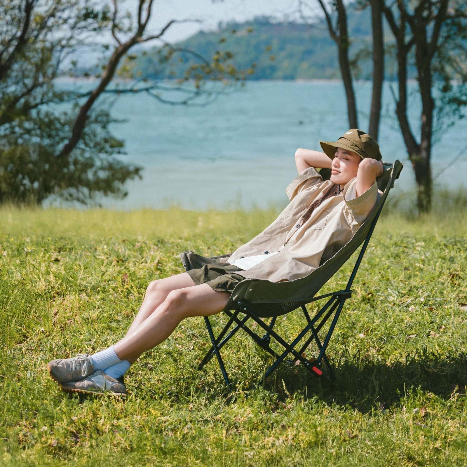 Ghế dã ngoại gấp gọn Naturehike Folding Reclining Chair CNK2550JJ019