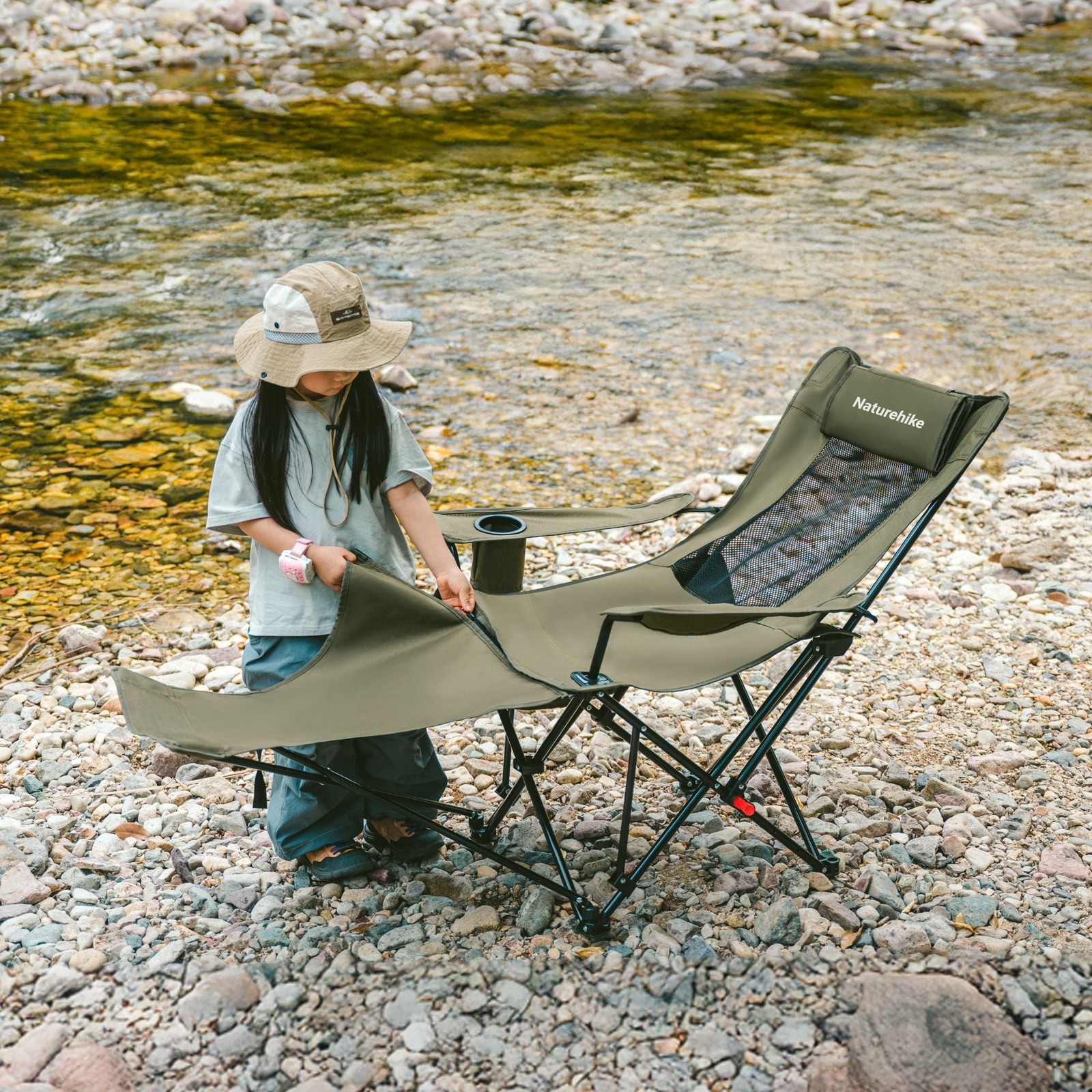 Ghế gấp gọn Naturehike Reclining Chair with Footrest CNK2550JJ023