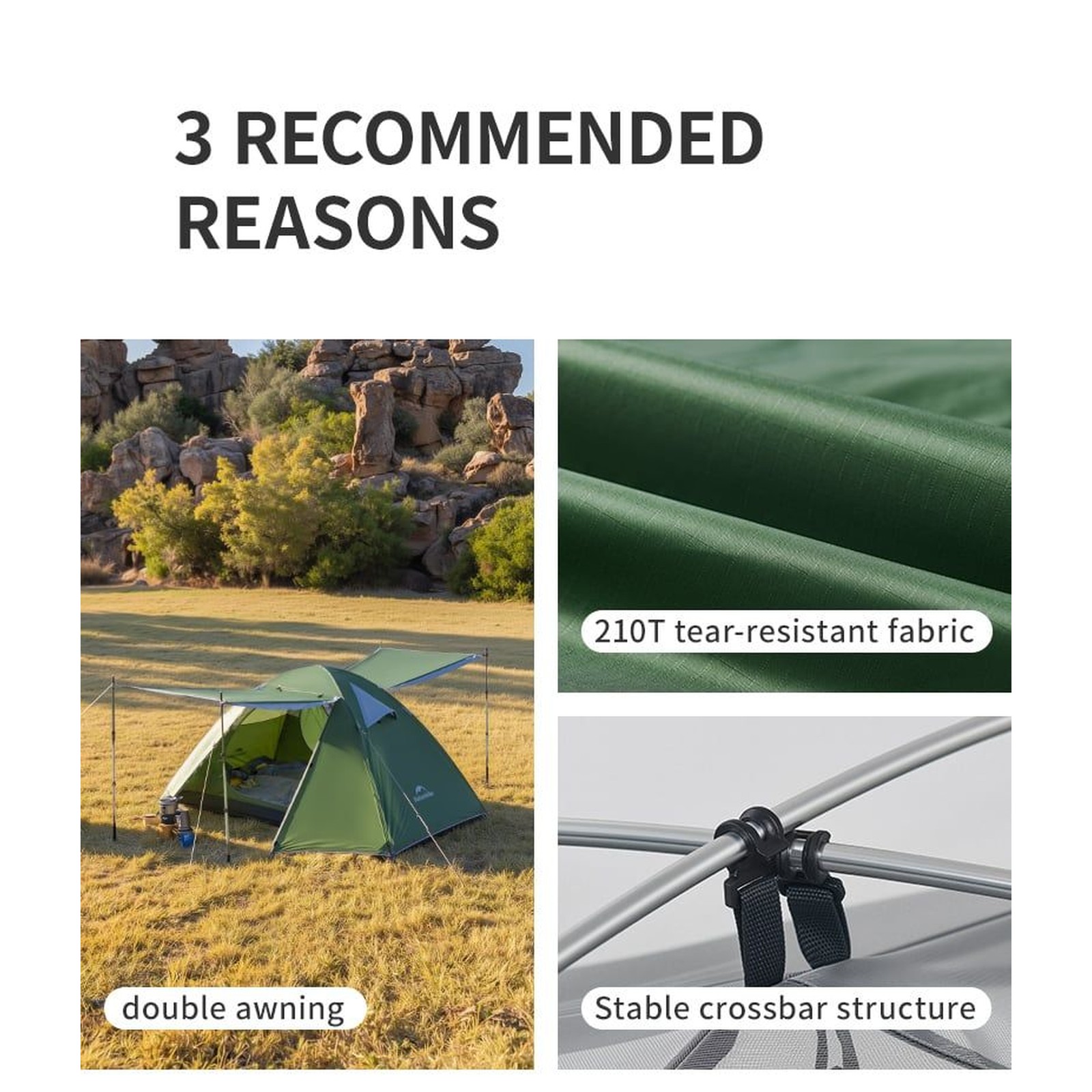 Lều cắm trại siêu nhẹ Bleik series Naturehike Ultralight Tent Bleik CNK2550WS038