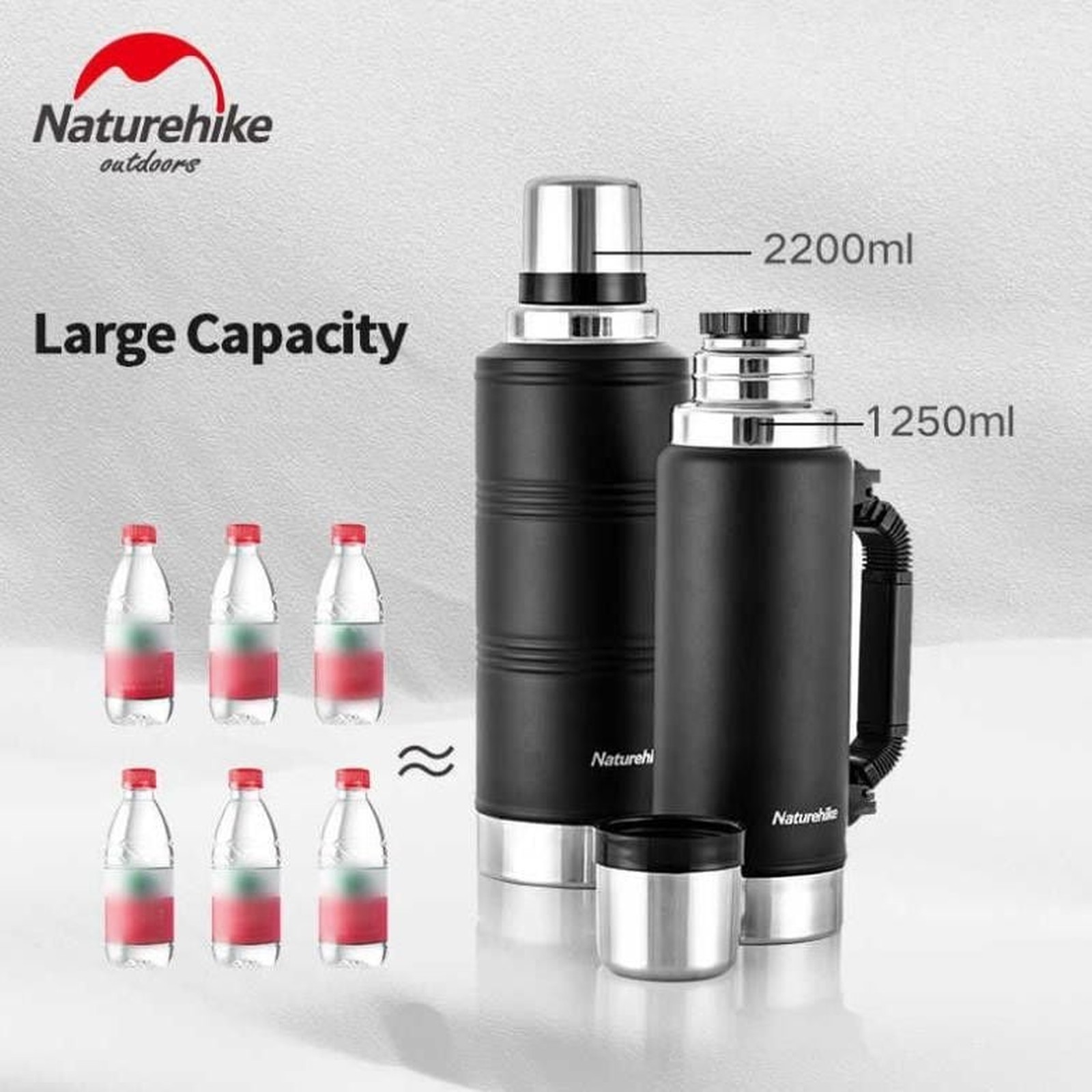 Phích giữ nhiệt 2.2L Naturehike Vacuum Flask 2.2L NH19SJ011