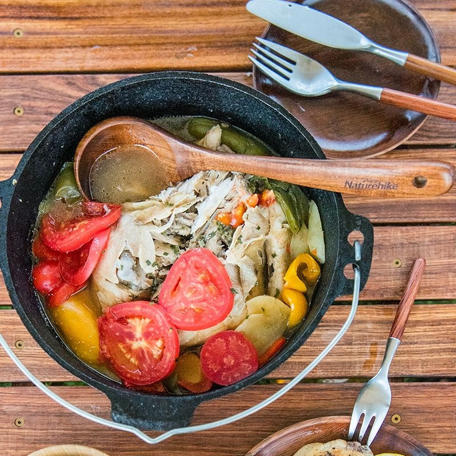 Muôi gỗ nấu ăn Naturehike Wooden Cooking Ladle NH20CJ017