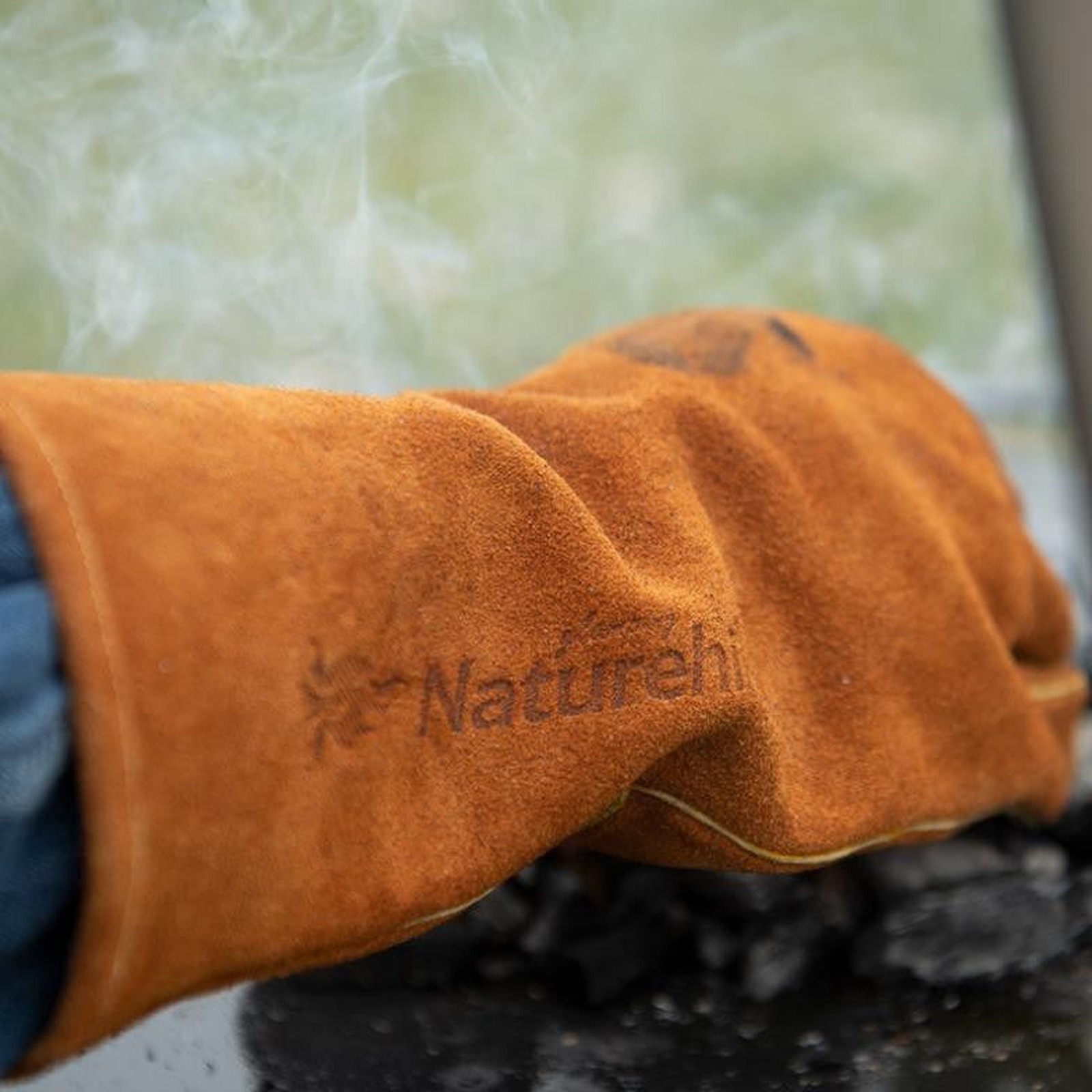 Găng tay da chịu nhiệt Naturehike Heat-Resistant Leather Gloves NH20FS042