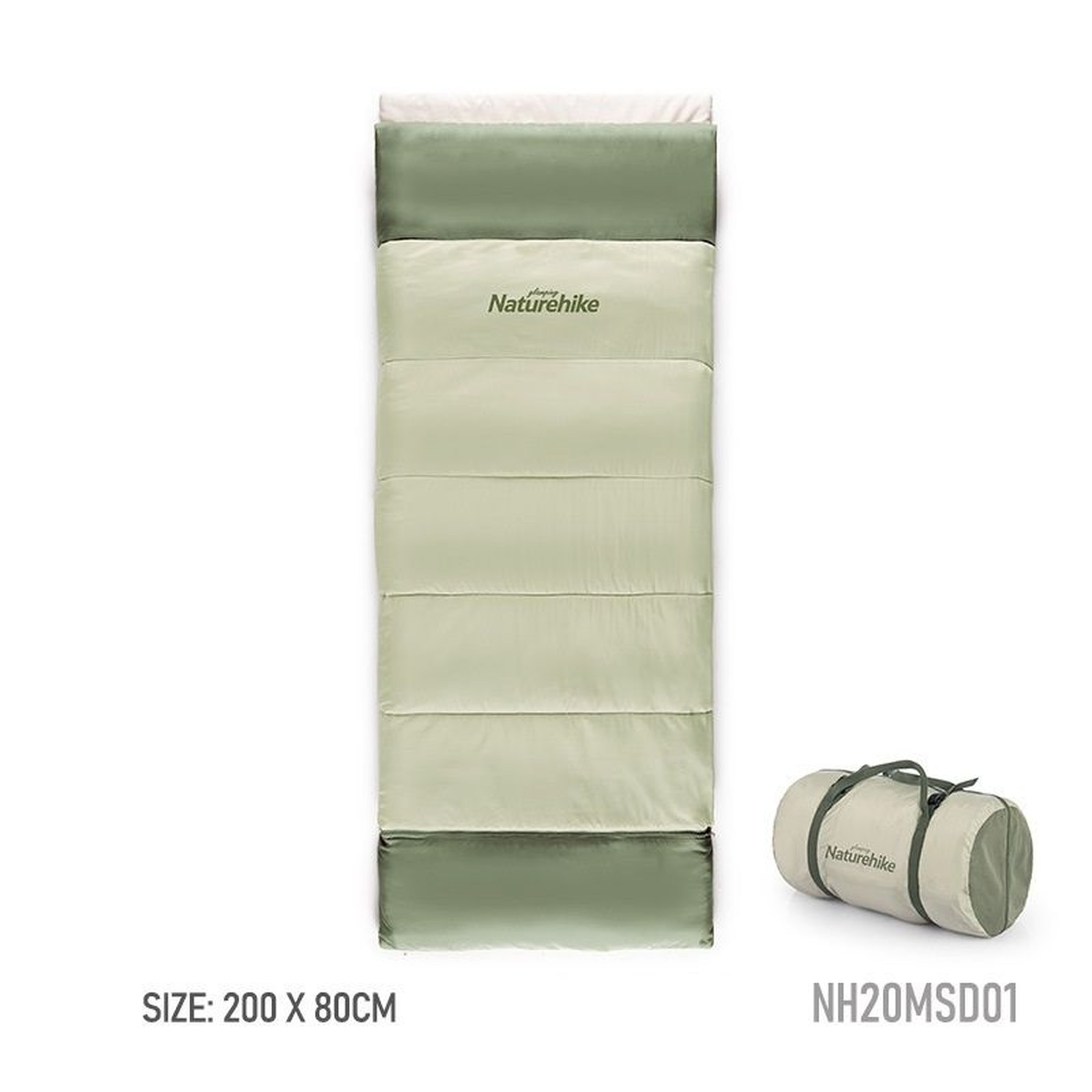 Túi ngủ cotton 3 lớp Glamping Naturehike 3-Layer Cotton Sleeping Bag NH20MSD01