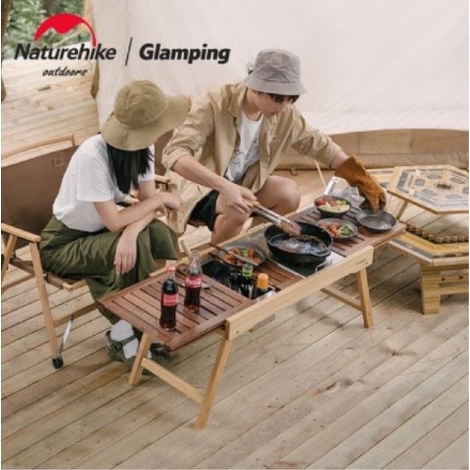 Bàn gỗ gấp gọn IGT Naturehike Folding IGT Wood Table NH21JU001