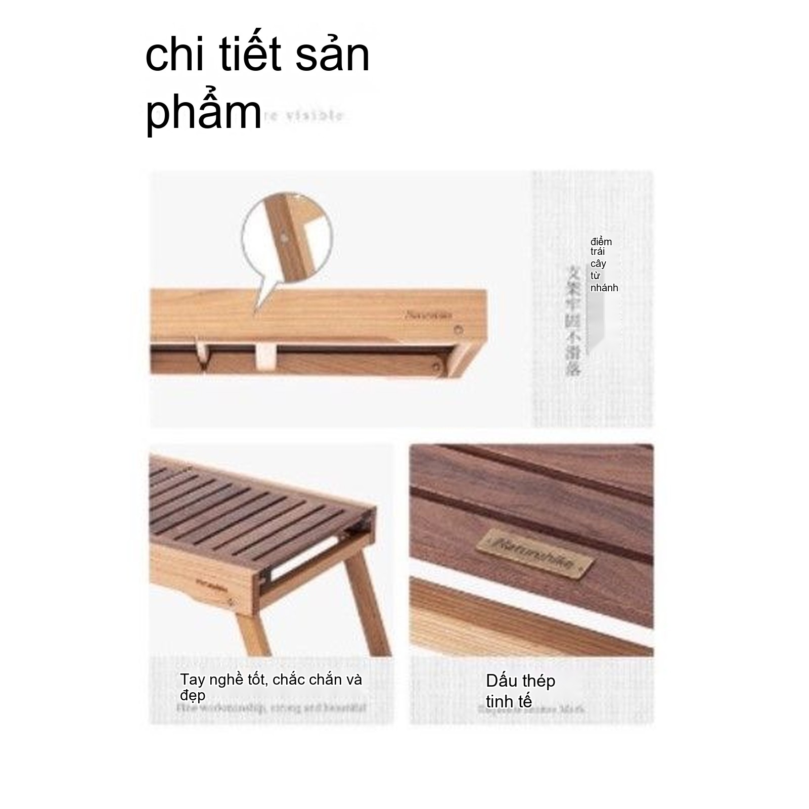 Bàn gỗ gấp gọn IGT Naturehike Folding IGT Wood Table NH21JU001