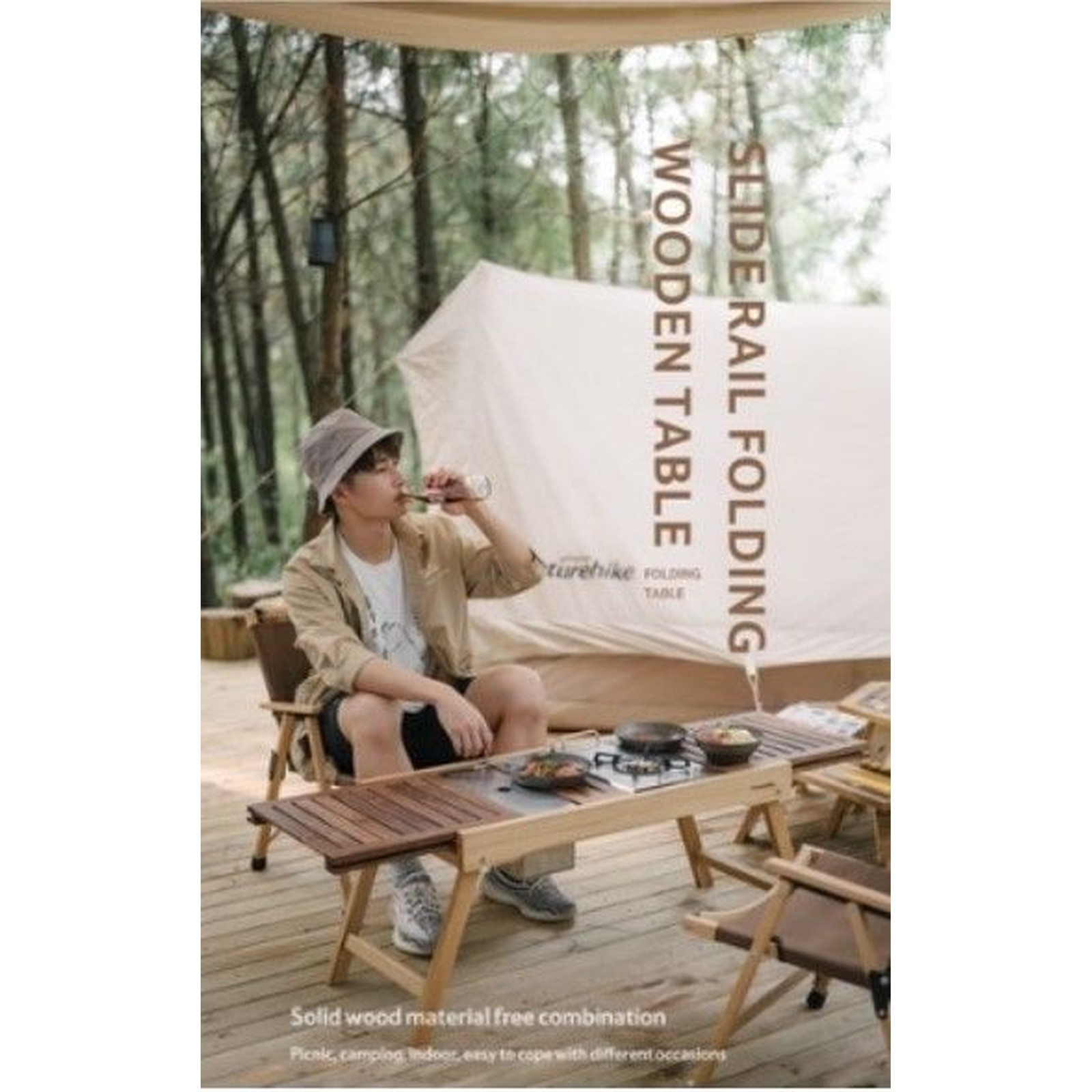 Bàn gỗ gấp gọn IGT Naturehike Folding IGT Wood Table NH21JU001