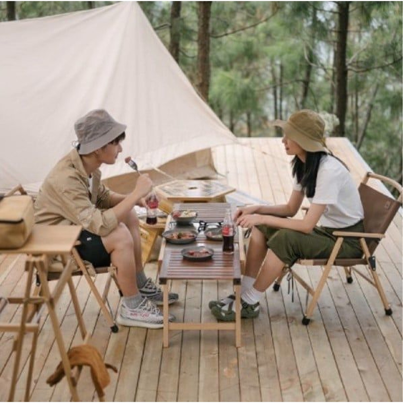Bàn gỗ gấp gọn IGT Naturehike Folding IGT Wood Table NH21JU001