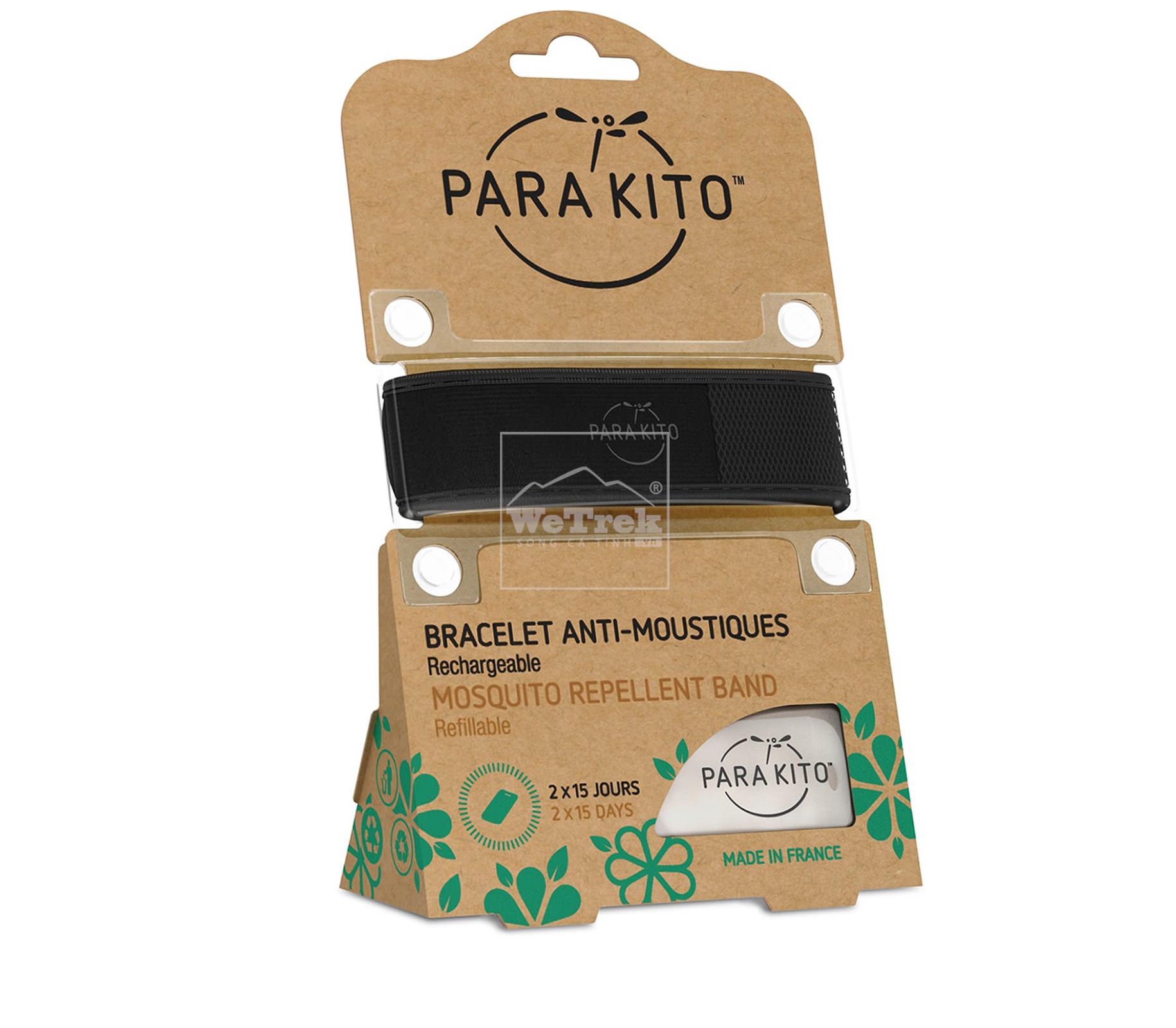 Vòng tay chống muỗi PARAKITO Black Band - 7489